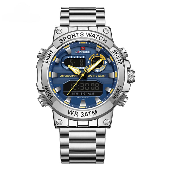 Naviforce NF9237 Men's Quartz Analog+LCD Digital Watch