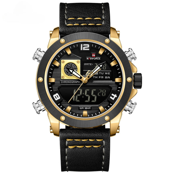Naviforce NF9236 Men's Quartz Analog+LCD Digital Watch