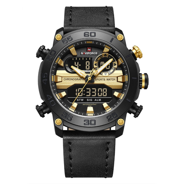 Naviforce NF9235 Men's Quartz Analog+LCD Digital Watch