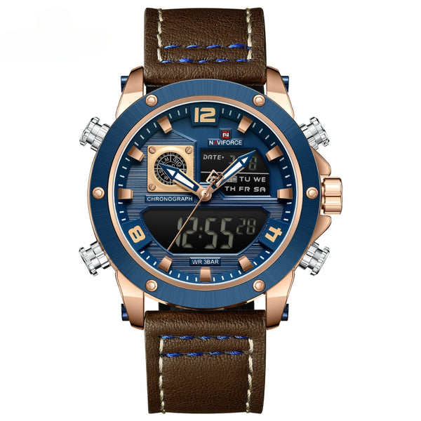 Naviforce NF9236 Men's Quartz Analog+LCD Digital Watch