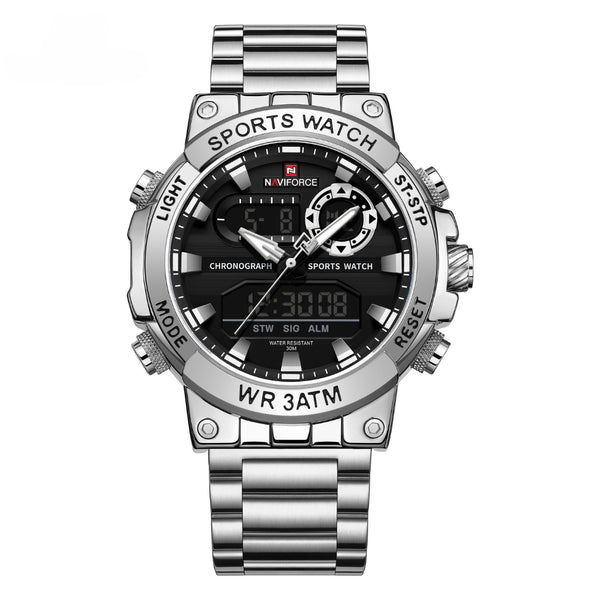 Naviforce NF9237 Men's Quartz Analog+LCD Digital Watch