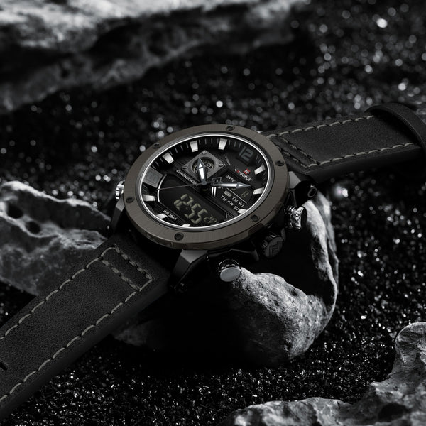 Naviforce NF9236 Men's Quartz Analog+LCD Digital Watch