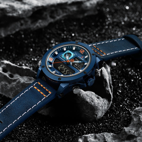 Naviforce NF9236 Men's Quartz Analog+LCD Digital Watch