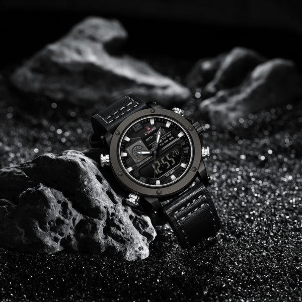 Naviforce NF9236 Men's Quartz Analog+LCD Digital Watch