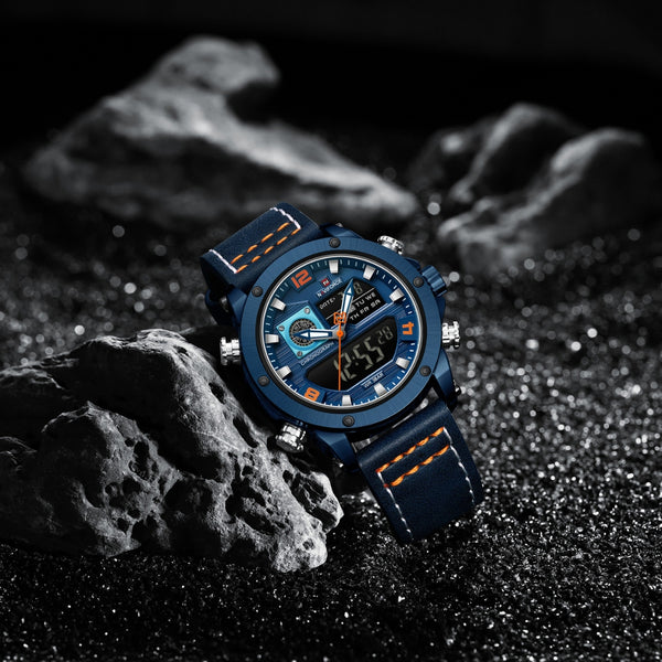 Naviforce NF9236 Men's Quartz Analog+LCD Digital Watch
