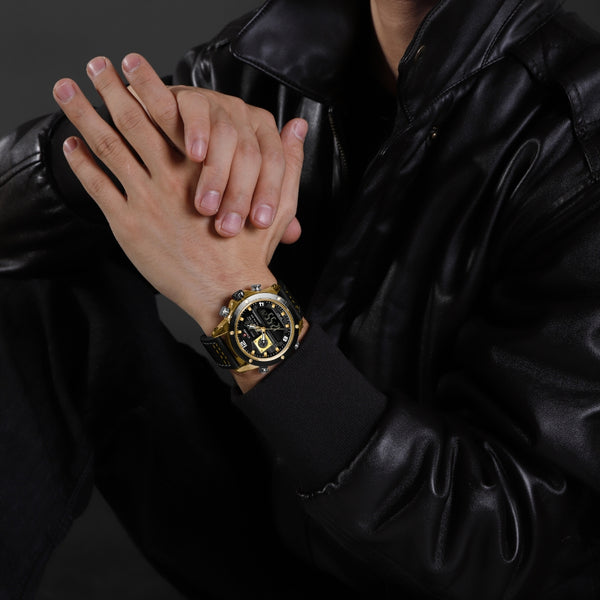 Naviforce NF9236 Men's Quartz Analog+LCD Digital Watch