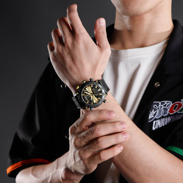 Naviforce NF9235 Men's Quartz Analog+LCD Digital Watch