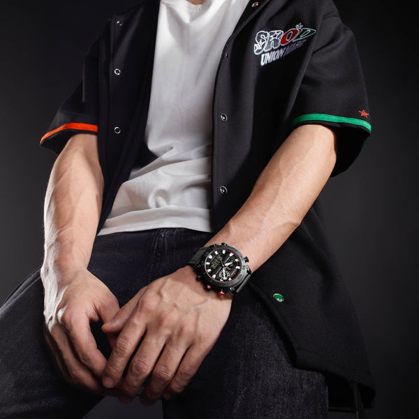 Naviforce NF9235 Men's Quartz Analog+LCD Digital Watch