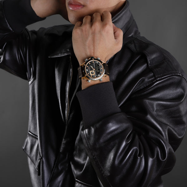 Naviforce NF9236 Men's Quartz Analog+LCD Digital Watch