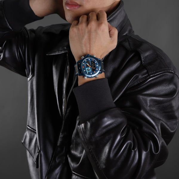 Naviforce NF9236 Men's Quartz Analog+LCD Digital Watch